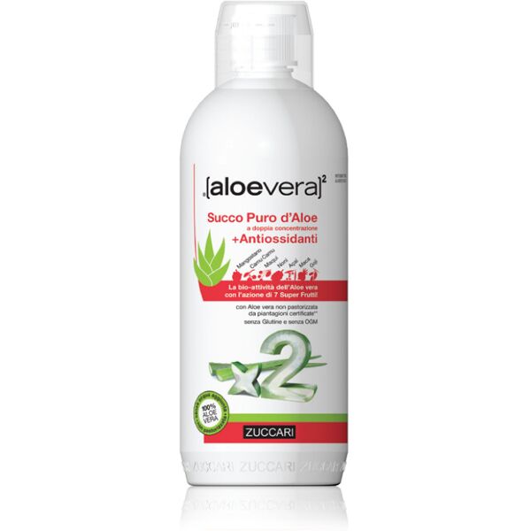 zuccari [aloevera]2 - succo puro d'aloe a doppia concentrazione + antiossidanti 1000ml