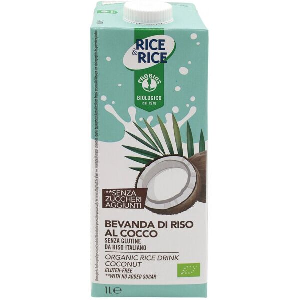 probios rice & rice - drink bevanda di riso al cocco 1000ml