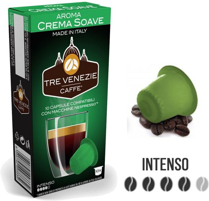 Caffè Tre Venezie 10 Capsule Crema Soave Compatibili Nespresso -