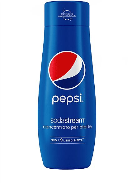 SODASTREAM Concentrato per la preparazione di bevande dissetanti gassate al gusto Pepsi CONC. PEPSI 440 ML, 0,63 kg