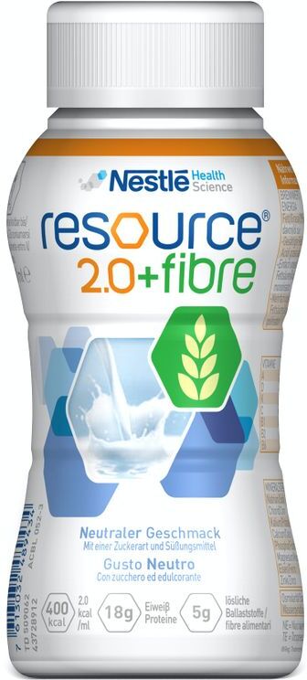 Nestle Resource 2.0+Fibre Neutro Bevanda Con Fibre 200 ml