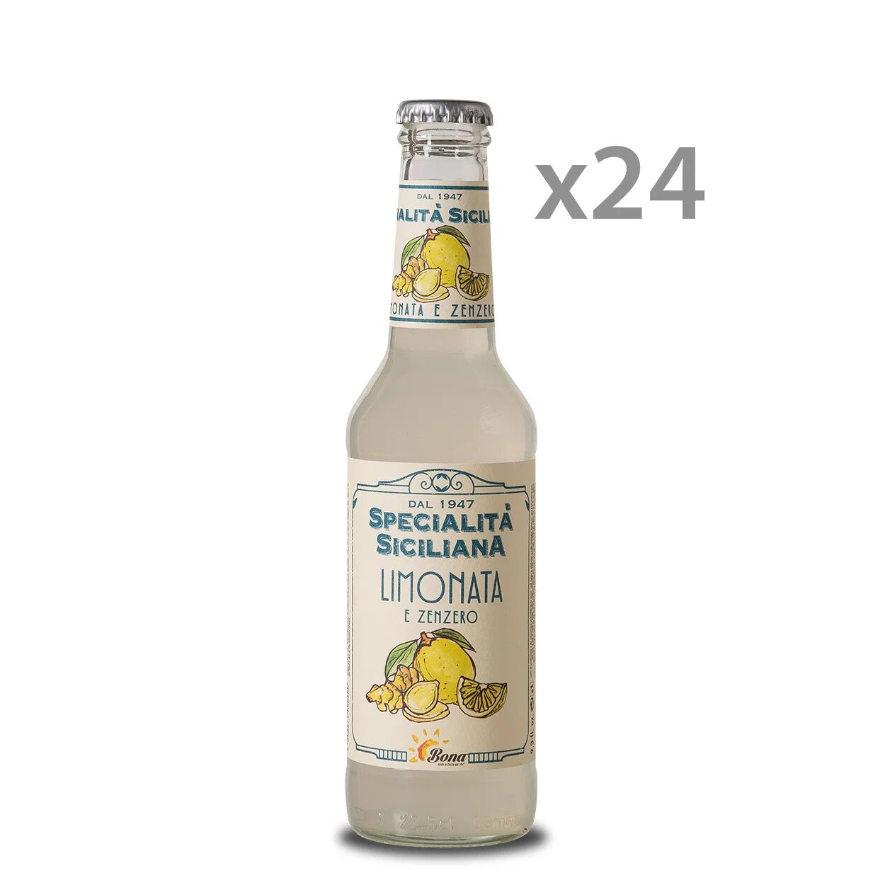 Bona 24 bottiglie - Limonata e Zenzero 275 ml