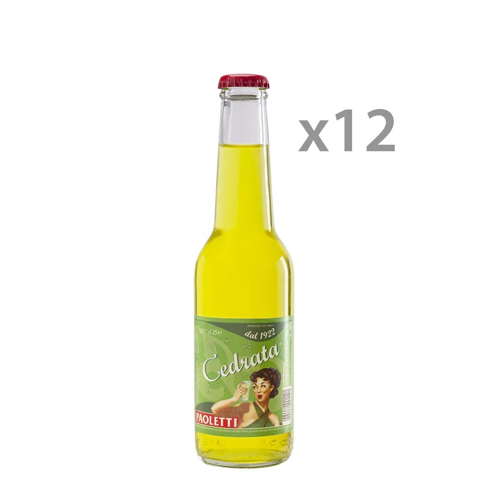 Paoletti 12 bottiglie - Cedrata 0,25 lt