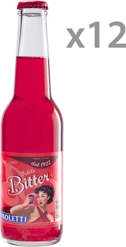 Paoletti 12 bottiglie - Bitter Rosso 0,25 lt