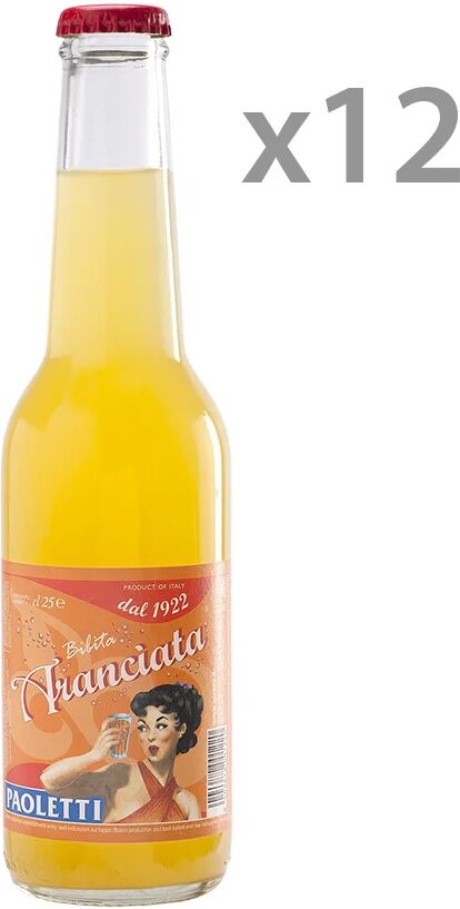 Paoletti 12 bottiglie - Aranciata 0,25 lt