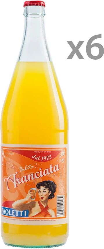 Paoletti 6 bottiglie - Aranciata 0,9 lt