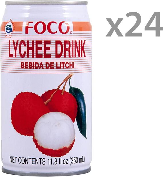 Foco 24 lattine - Foco Lychees Juice 350 ml