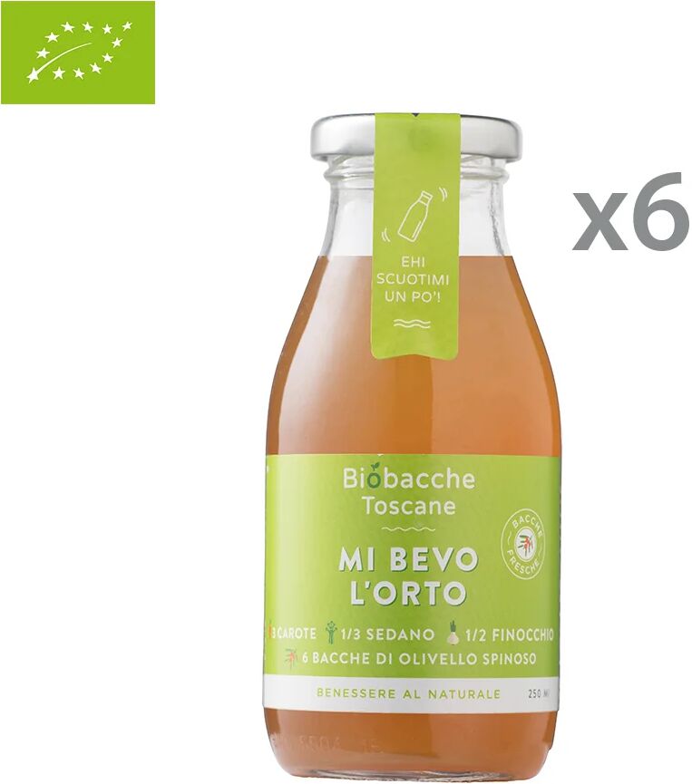 Biobacche Toscane 6 bottigliette - Mi bevo l'orto 250 ml