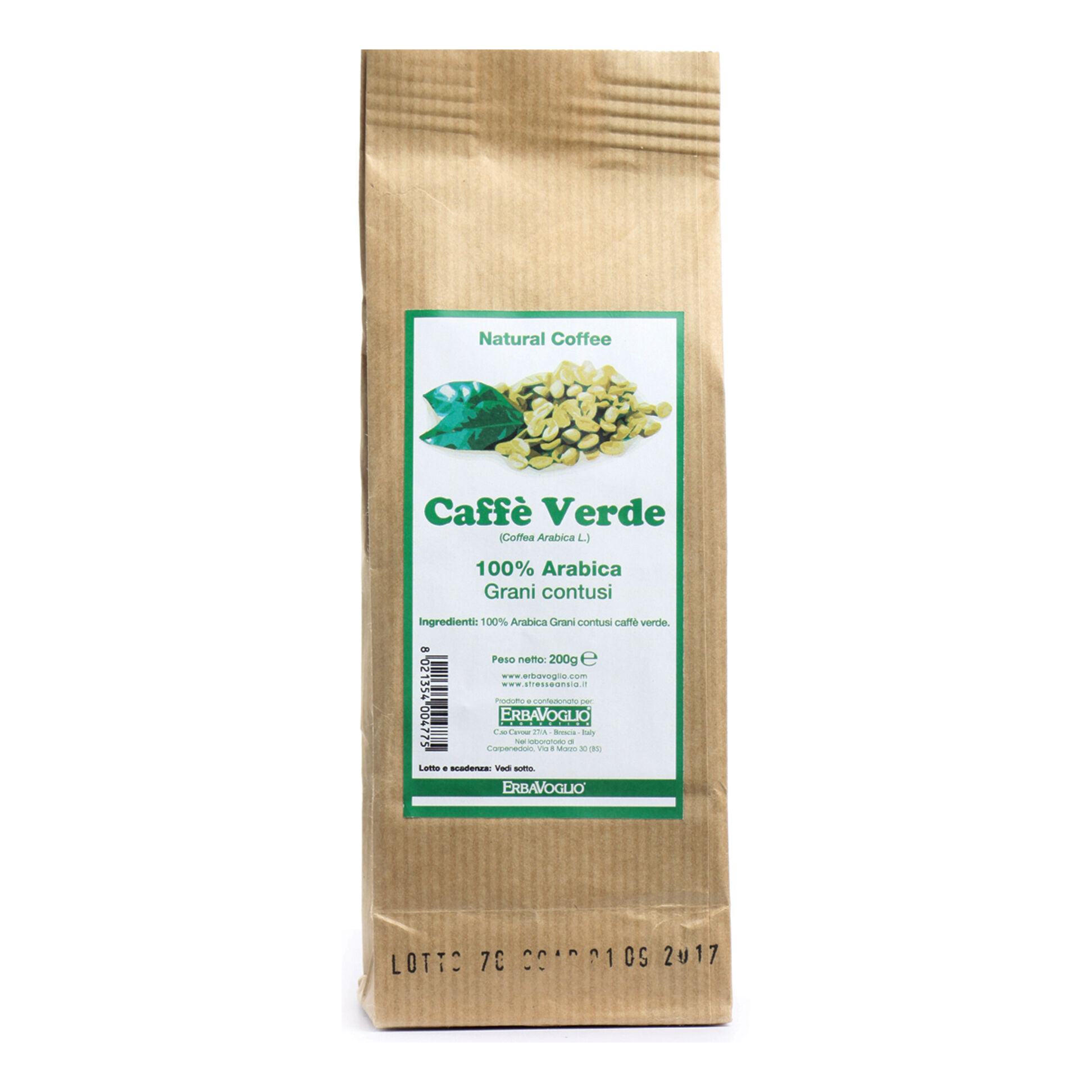 erbavoglio Caffe' verde grani contusi 200 g