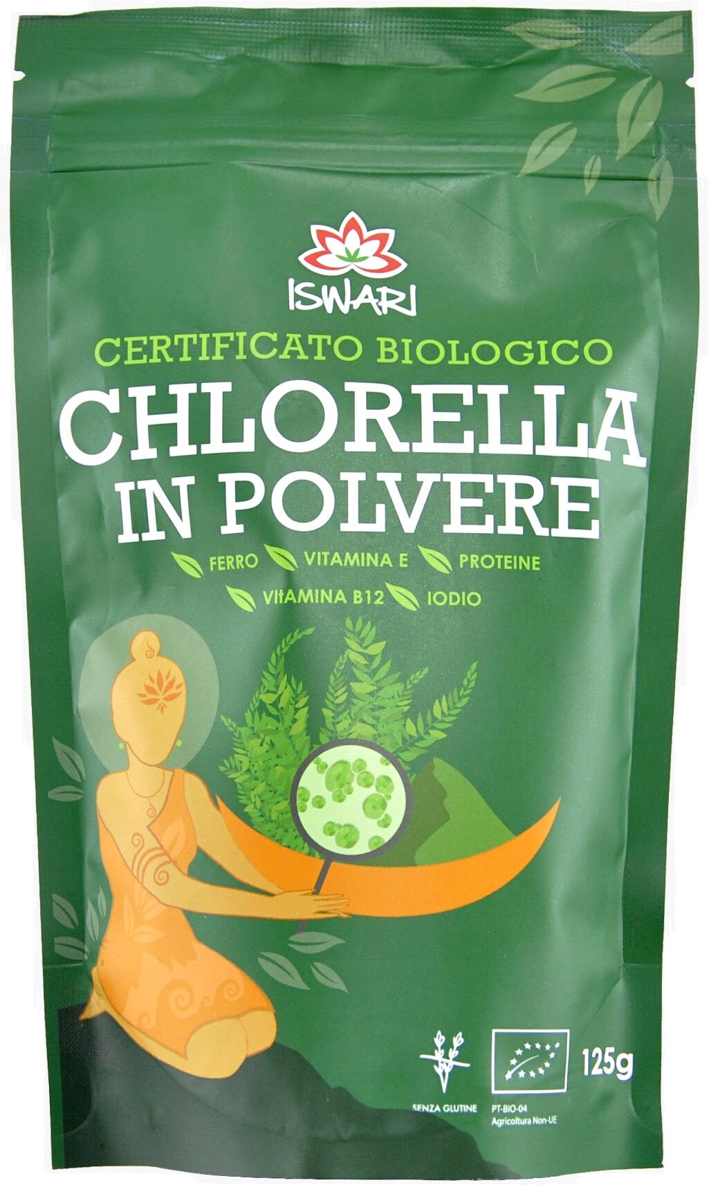 ISWARI Chlorella In Polvere 125 Grammi