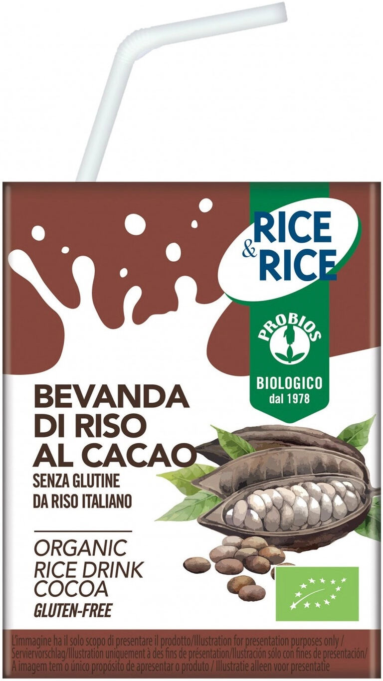 PROBIOS Rice & Rice - Bevanda Di Riso Con Cacao Senza Glutine 200ml