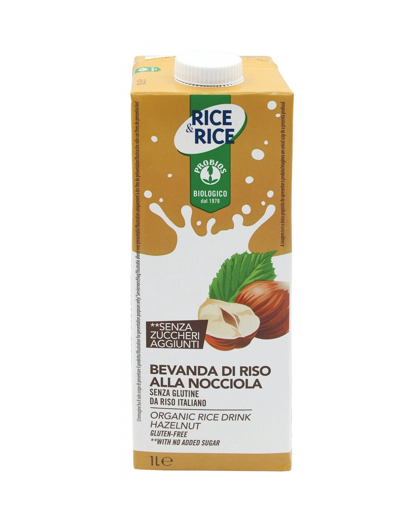 PROBIOS Rice & Rice - Drink Bevanda Di Riso Alla Nocciola 1000ml