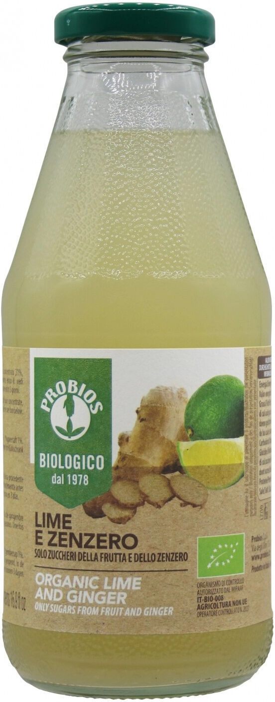 PROBIOS Bio Organic - Succo Di Lime E Zenzero 500ml