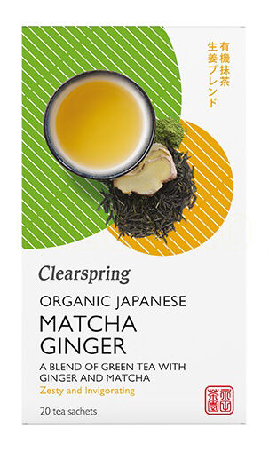 Clearspring Matcha Ginger Te Ø - 36 g