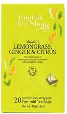 English Tea Shop Lemongrass, Citrus & Ginger fra English Tea Shop Ø – 20 teposer