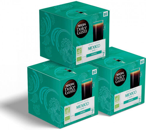 NESCAFÉ® Dolce Gusto® Kawa w kapsułkach do Dolce Gusto® NESCAFÈ Dolce Gusto „Grande Mexico Organic“, 3 x 12 szt.