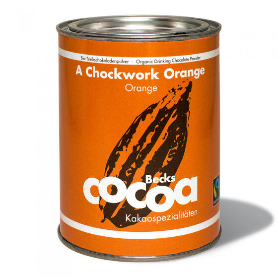 Becks Ekologiczne kakao Becks „A Chockwork Orange“ z pomarańczą i imbirem, 250 g