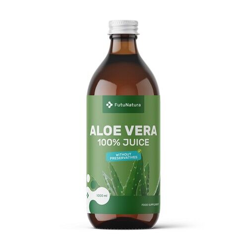 FutuNatura 100% Suc de Aloe Vera - stomac și digestie, 1000 ml
