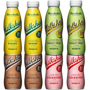 8 X Barebells Milkshake 330 Ml Mixflak