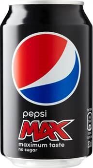 PEPSI Max, burk, 33cl, 24st 24st