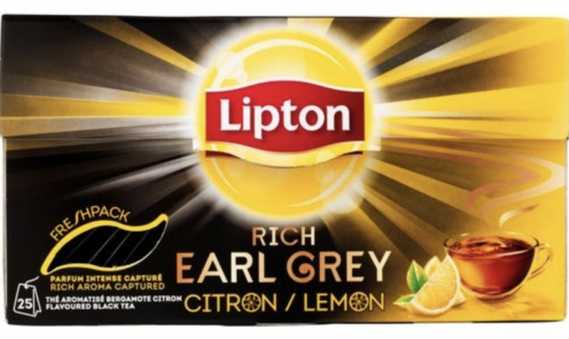 Lipton Black Tea Rich Earl Grey Lemon 25 st The