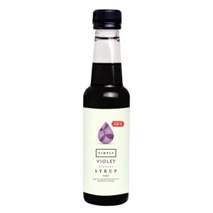 Simply Sugar Free Violet Syrup, Low Calorie, Vegan & Nut Free Flavoured Syrup for Coffee, Cocktails & Baking (250ml)