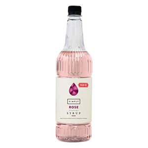 Simply Sugar Free Rose Syrup, Low Calorie, Vegan & Nut Free Flavoured Syrup for Coffee, Cocktails & Baking (1 Litre)