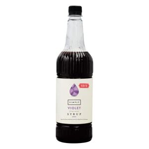 Simply Sugar Free Violet Syrup, Low Calorie, Vegan & Nut Free Flavoured Syrup for Coffee, Cocktails & Baking (1 Litre)