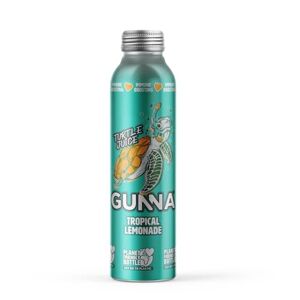 Gunna Immune Boosting Fizzy Drinks, Tropical Mango Lemonade in Aluminium Bottles, Natural, Vegan, Sparkling Soft Drink, Tropical Flavour Soda, 470ml