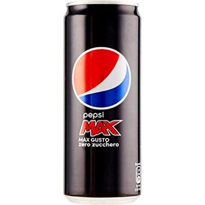 24x Pepsi Cola Max Gusto Zero Zucchero Carbonated Drink Fizzy Drinks can 330ml Sugar Free Soft Drink