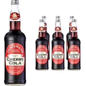 Fentimans Cherry Cola - Botanically Brewed Cola with a Cherry Twist - Exquisitely Crafted & Refreshing Soft Drinks - Gluten-Free and Vegan Friendly Soft Drinks - 6 x 750ml Bottles