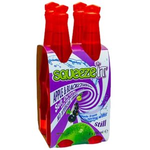 VSTAR Squeeze It Natural Spring Water Soft Drink 200ml (4, Apple & Blackcurrant)