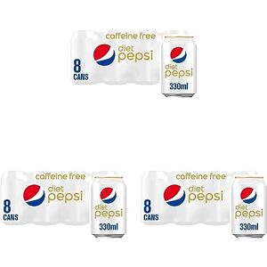 Pepsi Caffeine Free Diet Can, 330 ml (Pack of 24)