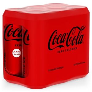 Coca-Cola Zero Sugar Coca Cola Zero Can, 330ml (Pack of 6)