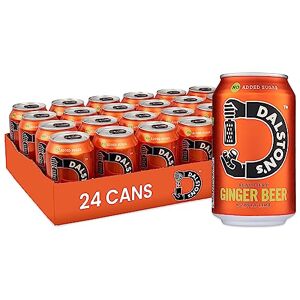 Dalston's Ginger Beer (24 x 330ml) - Real Pressed Ginger & Sparkling Water - 49 Kcal - No Added Sugar - No Artificial Sweeteners - Healthy Alternative - Low Calorie - Vegan