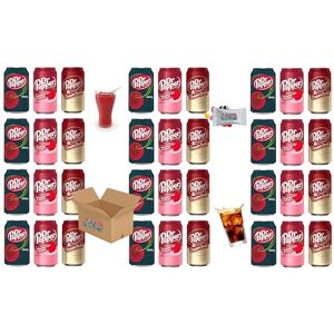 Dr Pepper American Flavours - Cream Soda + Dr Pepper Cherry + Dr Pepper Strawberries & Cream (355ml) Boxed Treatz (355ml, 12Pcs Each (36x355ml))