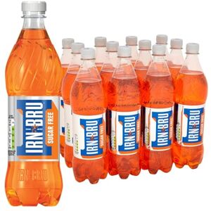 IRN-BRU Sugar-Free Diet, 12 Pack Zero Sugar & Low Calorie Fizzy Drinks Multipack Bottles - 12 x 500ml Bottles