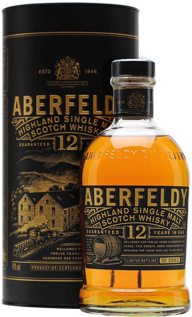 Aberfeldy - Highland Highland Single Malt Scotch Whisky Guaranteed 12 Years Oak Gold Bar Aberfeldy 0