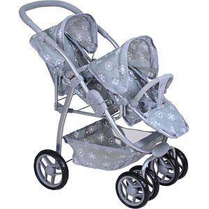 Knorrtoys® Puppen-Zwillingsbuggy »Milo - Royal Grey« Royal Grey