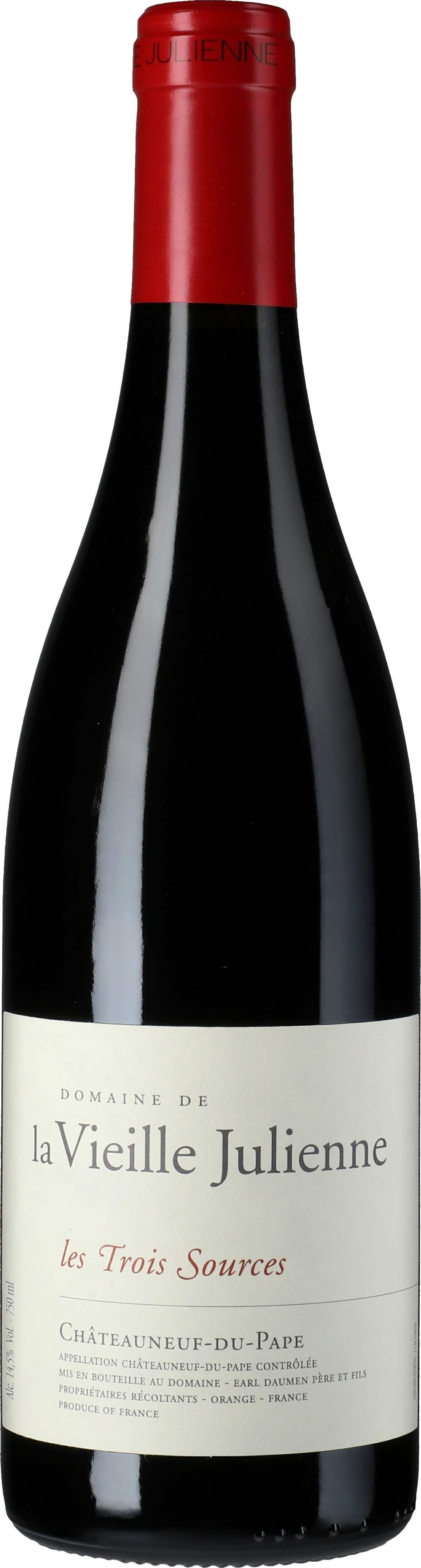 Domaine de la Vieille Julienne Vieille Julienne Chateauneuf du Pape les Trois Sources  2015