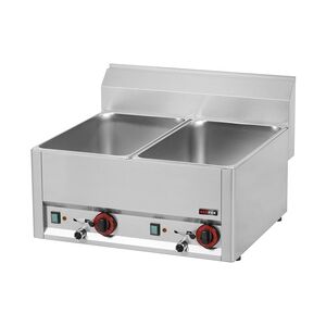 RedFox Groju Bain-Marie Warmhalter Wasserbad Speisenwärmer Tischgerät 2xGN1/1 660x600x290mm