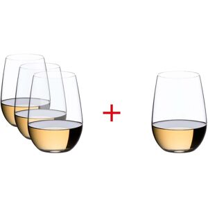 Riedel - O Wine Weingläser, Riesling / Sauvignon, transparent, 375 ml (3+1 gratis)