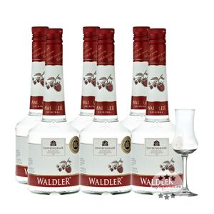 Unterthurner Privatbrennerei 6 x Unterthurner Waldler Original + 1 x gratis Schnapskelch (39 % Vol., 4,2 Liter)