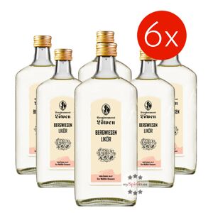 Bergbrennerei Löwen 6 x Löwen Bergwiesen Likör (22 % Vol., 3,0 Liter)