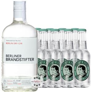 Berliner Brandstifter Gin & 8 x Thomas Henry Botanical Tonic (43,3 % Vol., 2,3 Liter)