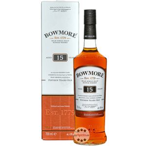 Bowmore 15 Jahre Islay Single Malt Scotch Whisky (43 % Vol., 0,7 Liter)