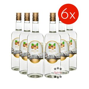 Dolomiti Alpenfeinkost 6 x Dolomiti Haselnuss Premium   (40 % vol., 6,0 Liter)