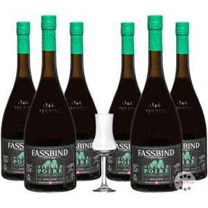 Fassbind Sechserpack Alte Birne - Vieille Poire (40% Vol., 0,7 Liter)