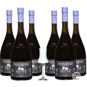 Fassbind Sechserpack Alte Pflaume - Vieille Prune (40% Vol., 0,7 Liter)