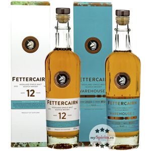 Fettercairn Set: Warehouse 2 Batch 3 & 12 Jahre Whisky (40 & 50,6 % Vol., 1,4 Liter)